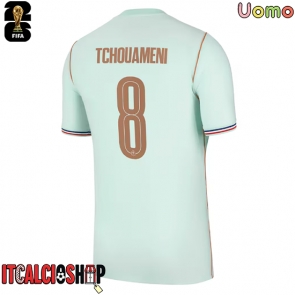 Francia Aurelien Tchouameni #8 Seconda Maglia Mondiali 2026 Manica Corta
